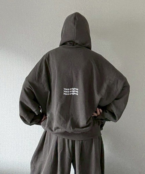 新品 YACA - Pigment Logo Sweat セットアップ YACA（ヤーカ） パーカー Pigment Logo Sweat Hoodie/ピグメントロゴ