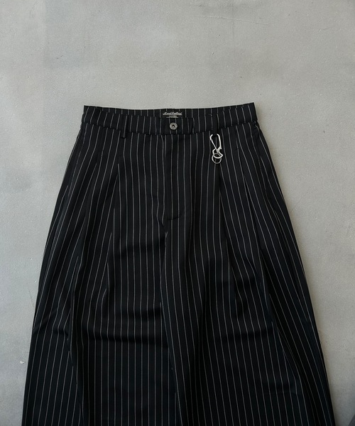 MandO（エムオー） ワイドパンツ スラックス 2WAYカラビナ付き