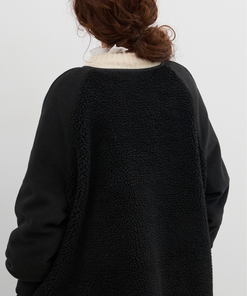 「Libra Cue」 ノーカラーコート FREE ブラック レディース_画像3