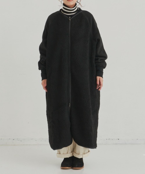 「Libra Cue」 ノーカラーコート FREE ブラック レディース_画像7