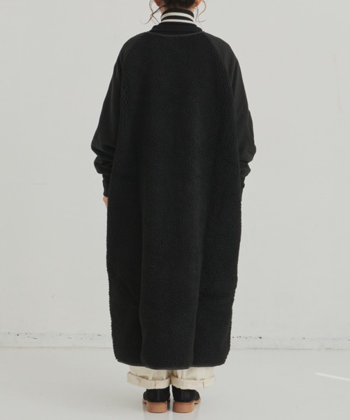 「Libra Cue」 ノーカラーコート FREE ブラック レディース_画像9