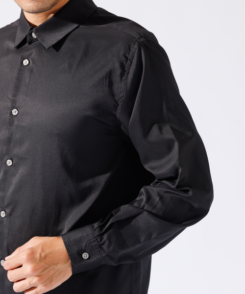 「ABAHOUSE GRAY」 長袖シャツ 46 グレイッシュベージュ メンズ_画像8