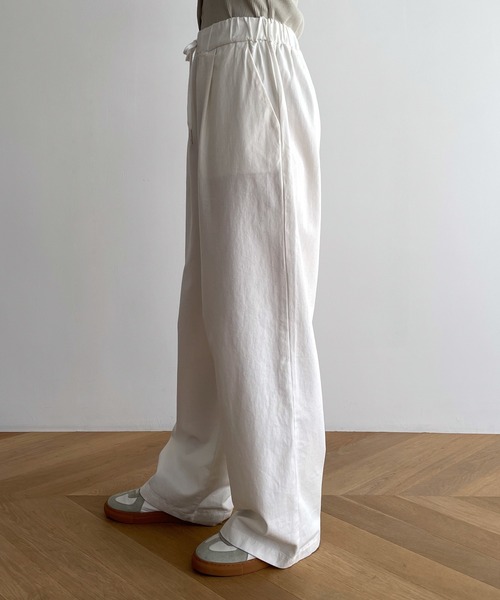 「CANAL JEAN」 「El mar」イージーパンツ ONE SIZE ブラック レディース_画像9