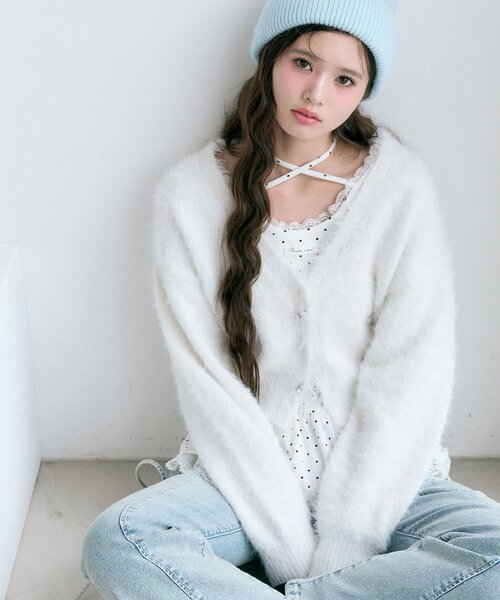 【12月末まで出品・最終値下げ】AMOMENTO オリーブ ニットカーディガン 楽天市場】O.W.N おとなの甘さカーディガン M/L/LL/3L/4L/5Lサイズ