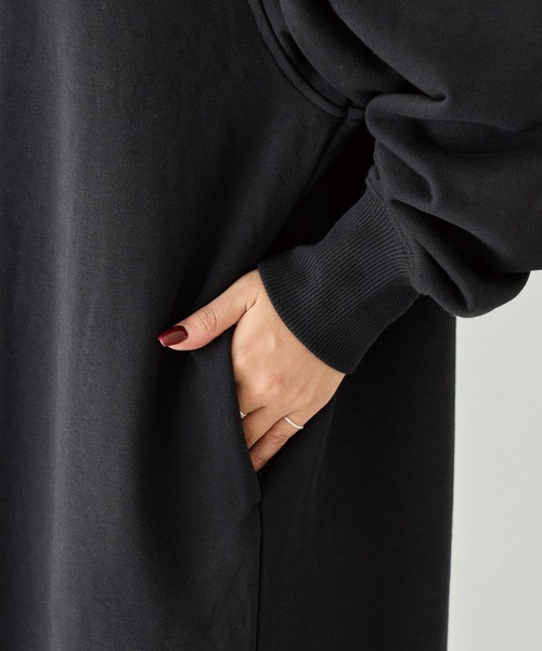 「LAVEANGE」 長袖ワンピース 3L ブラック レディース_画像6