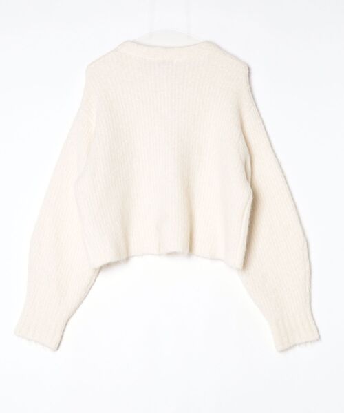「EMMEL REFINES」 ニットカーディガン FREE オフホワイト レディース_画像2