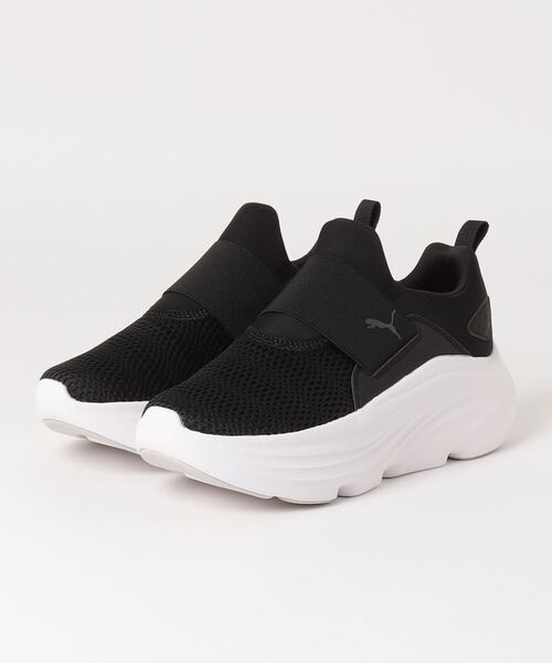 Lala 新品 PUMA ブラック スリッポンシューズ PUMA（プーマ） スリッポン 23.5cm ブラック レディース : ZOZOTOWN