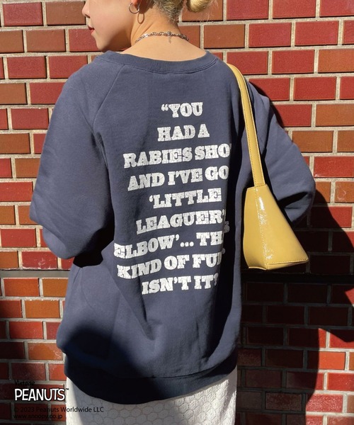 「PEANUTS」 スウェットカットソー「PEANUTSコラボ」 FREE ベージュ レディース_画像2