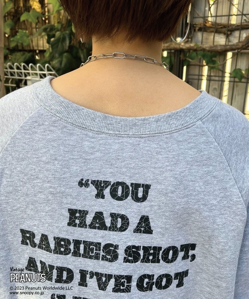 「PEANUTS」 スウェットカットソー「PEANUTSコラボ」 FREE ベージュ レディース_画像6
