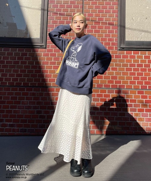 「PEANUTS」 スウェットカットソー「PEANUTSコラボ」 FREE ベージュ レディース_画像8