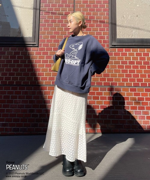 「PEANUTS」 スウェットカットソー「PEANUTSコラボ」 FREE ベージュ レディース_画像9
