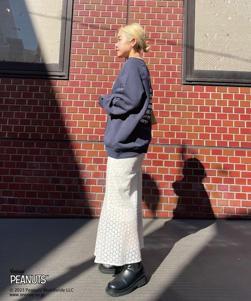 「PEANUTS」 スウェットカットソー「PEANUTSコラボ」 FREE ベージュ レディース_画像10