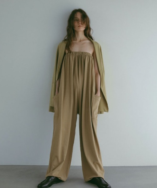 【美品】ETRE TOKYO　オールインワン　体型カバー　ゆったり　軽量　可愛い ETRE TOKYO（エトレトウキョウ） オールインワン M ベージュ