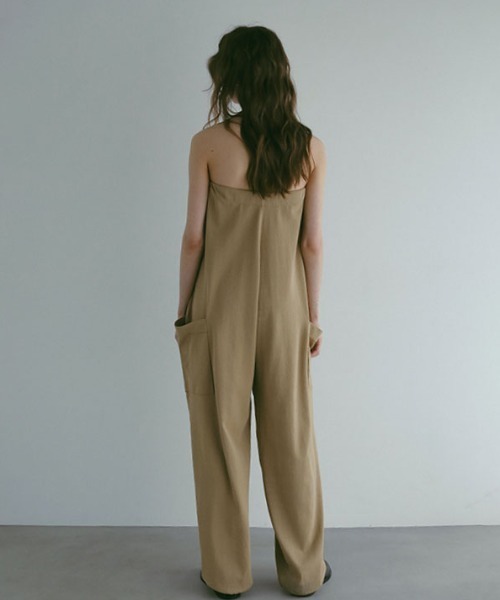 ETRE TOKYO/エトレトウキョウ オープンバックダブルガーゼオールインワン ETRE TOKYO（エトレトウキョウ） オールインワン M ベージュ