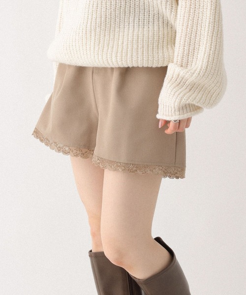 Heather（ヘザー） パンツ ドッキングレースショートパンツ 652148