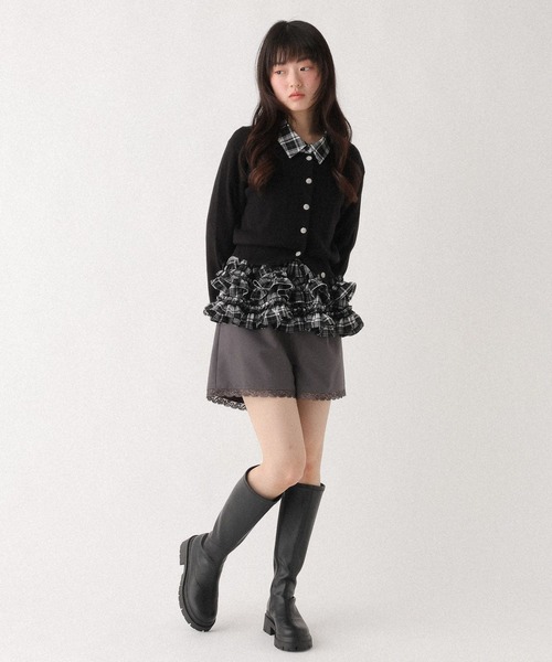 Heather（ヘザー） パンツ ドッキングレースショートパンツ 652148