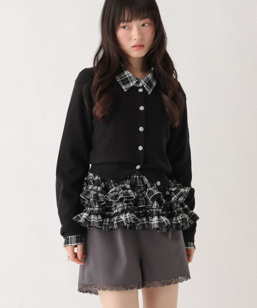 Heather（ヘザー） パンツ ドッキングレースショートパンツ 652148
