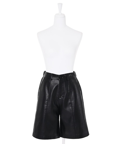 「Narcissus」 レザーパンツ FREE ブラック レディース_画像2