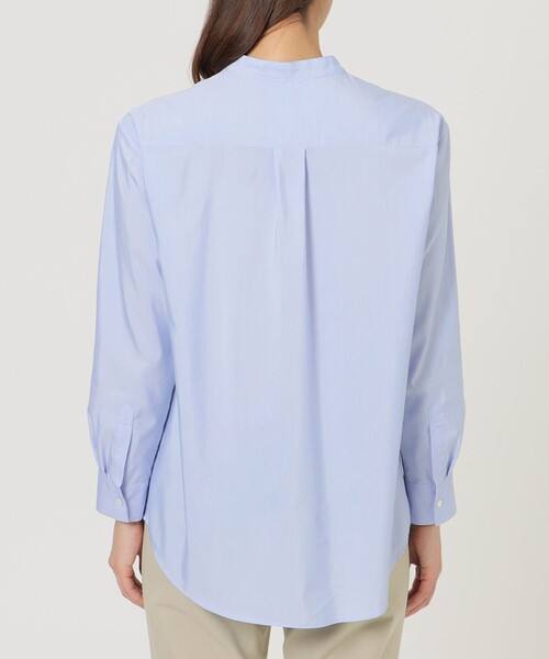 「TRANS WORK」 長袖シャツ 38 オフホワイト レディース_画像7