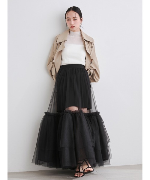 送料無料 美品 FRAY I.D フレイアイディー ロング トレンチコート FRAY I.D（フレイ・アイディー） トレンチコート コート シャンブレー