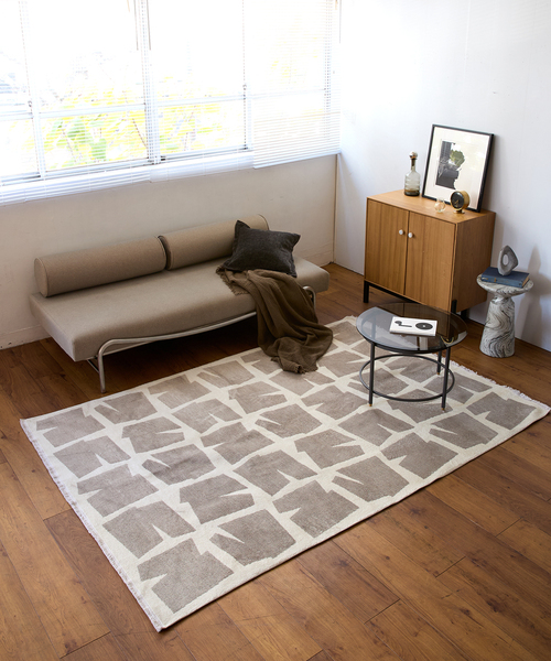 【200×200cm】 ジャーナルスタンダード　ラグ GEOMETRIC RUG 200×200 ジオメトリックラグ（ラグ・マット）｜JOURNAL