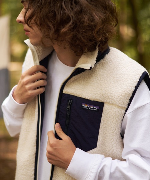 「ragged mountain」 ベスト MEDIUM ブラック メンズ_画像7