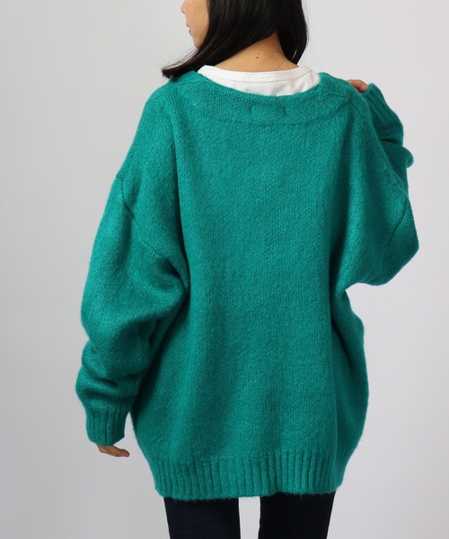 「Bling Leads」 ニットカーディガン L グリーン メンズ_画像5