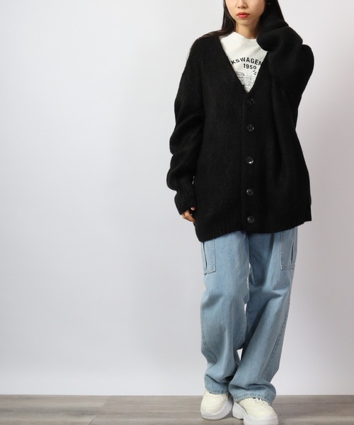 「Bling Leads」 ニットカーディガン L グリーン メンズ_画像8