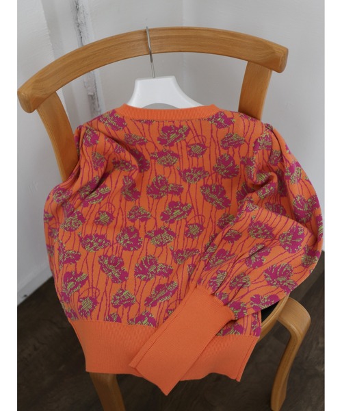 「Katrin TOKYO」 ニットカーディガン FREE オレンジ レディース_画像9