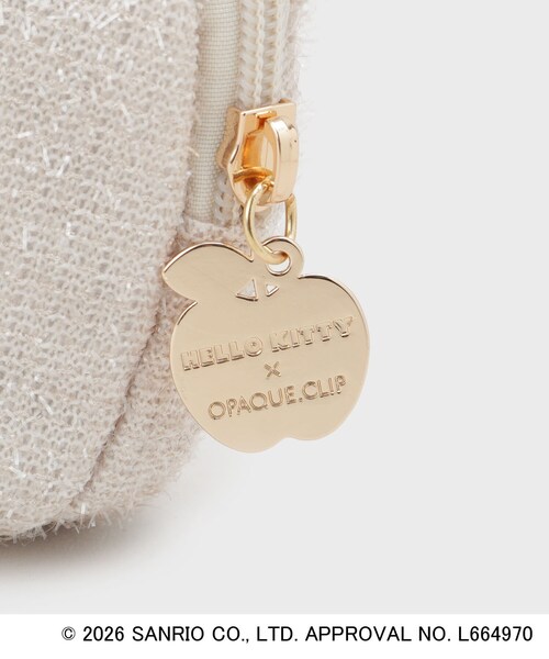 ポーチ 「ハローキティ」キラふわフェイス型シェルポーチ レディース