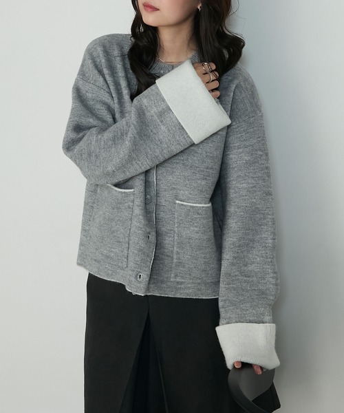 「forksy.」 カーディガン FREE チャコール レディース_画像8