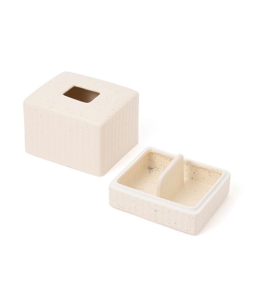 Francfranc（フランフラン） 収納 コンパクト セラミックティッシュ