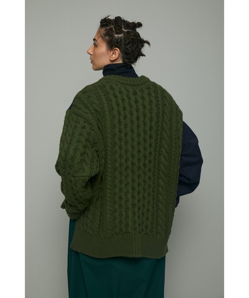 「HeRIN.CYE」 長袖ニット FREE トップグレー レディース_画像2