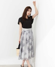 「PROPORTION BODY DRESSING」 フレアスカート SMALL ライトグリーン レディースの画像7