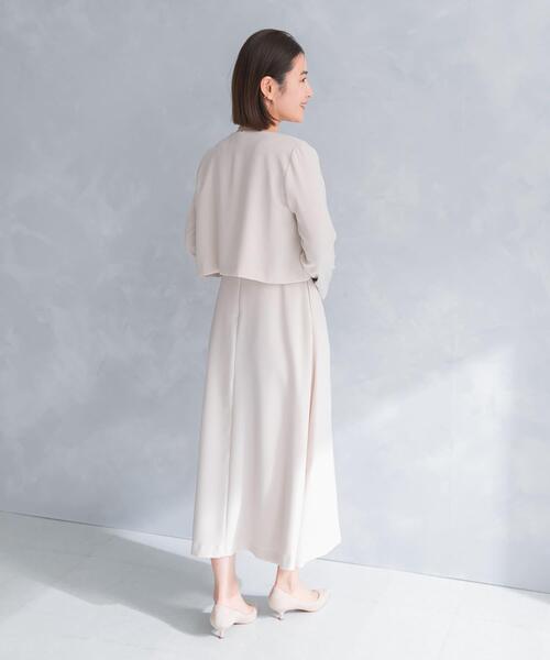 ワンピース kaene シフォン合わせロングワンピース : ZOZOTOWN Yahoo