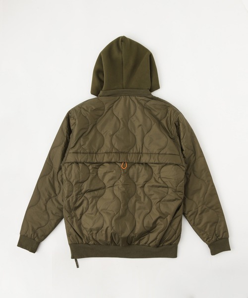 「UNIVERSAL OVERALL」 プルオーバーパーカー SMALL オリーブ メンズ_画像5