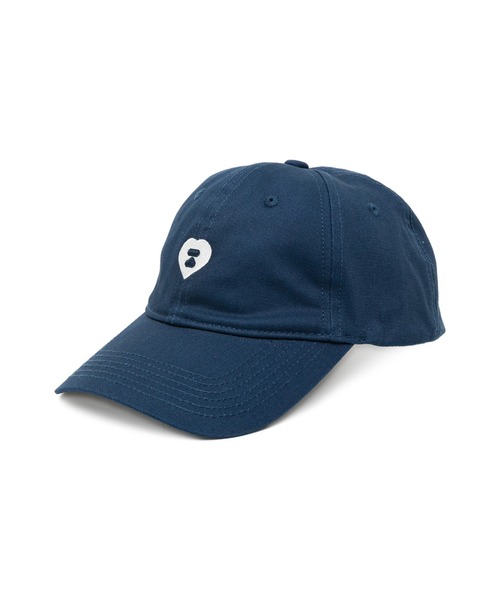A BATHING APE 初期　Aの刺繍キャップ ネイビー A BATHING APE（アベイシングエイプ） キャップ 帽子 HEART EMBROIDERY