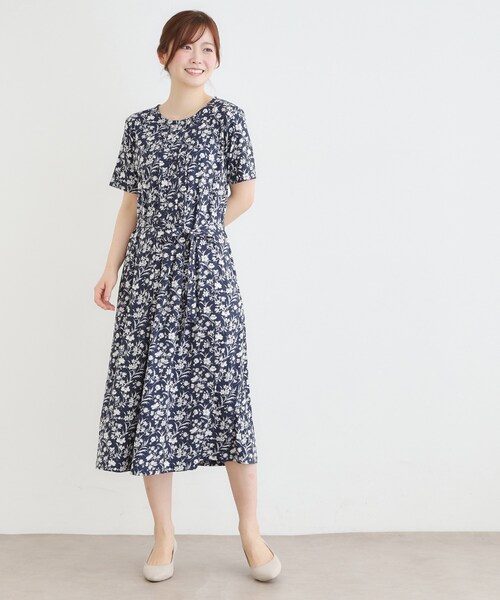 LAURA ASHLEY（ローラアシュレイ） ワンピース 「洗える／ジャージ素材