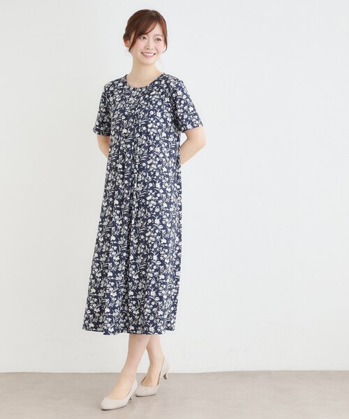 LAURA ASHLEY（ローラアシュレイ） ワンピース 「洗える／ジャージ素材
