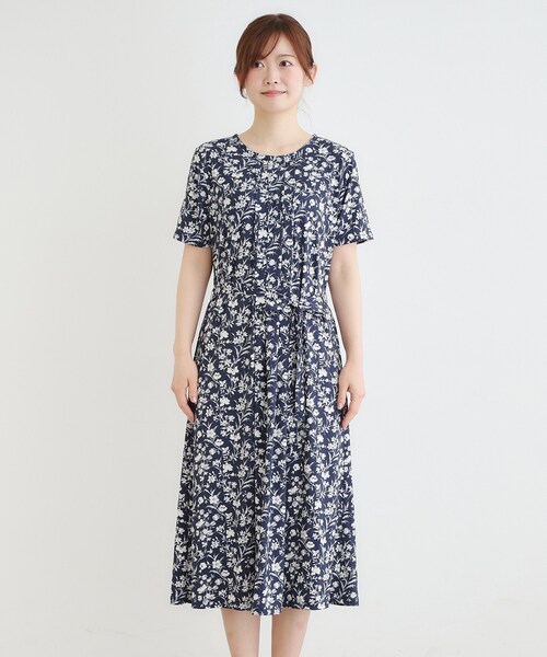 LAURA ASHLEY（ローラアシュレイ） ワンピース 「洗える／ジャージ素材