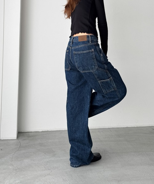 「CANAL JEAN」 「el mar」デニムパンツ MEDIUM インディゴブルー レディースの画像