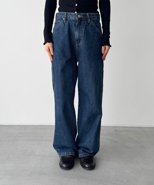「CANAL JEAN」 「el mar」デニムパンツ MEDIUM インディゴブルー レディースの画像