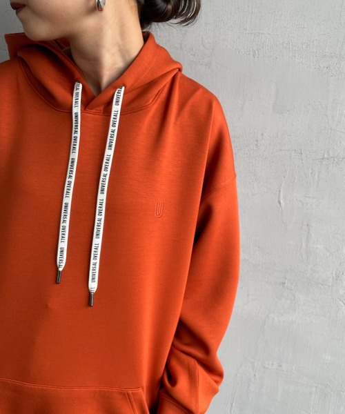 「UNIVERSAL OVERALL」 プルオーバーパーカー M チャコールグレー レディースの画像