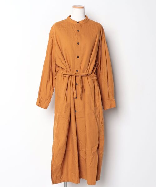 Plantation（プランテーション） 長袖ワンピース M size ブラウン 