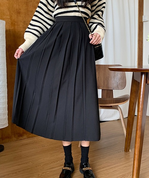 「DAY CLOSET」 プリーツスカート M ブラック レディース_画像4