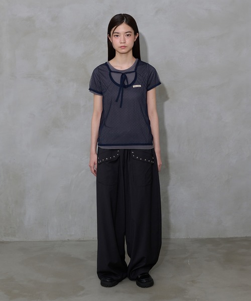 「FCMM」 スラックス SMALL ブラック レディース_画像2