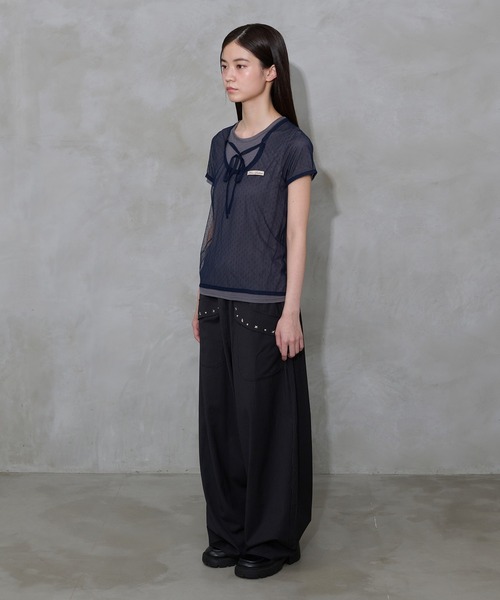 「FCMM」 スラックス SMALL ブラック レディース_画像3