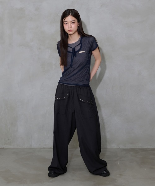 「FCMM」 スラックス SMALL ブラック レディース_画像4