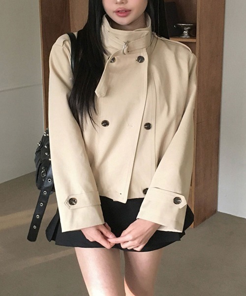 極美品★HERMES★3way★トレンチコート★ジレ★ショートジャケット トレンチコート レディース ショート 3way セパレート ロングコート