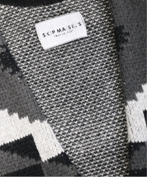 「C.E.L.STORE」 「SKIP MAISELS 」ニットベスト LARGE チャコールグレー メンズ_画像7